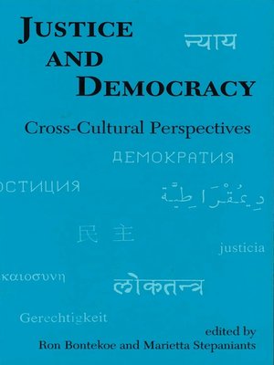 cover image of Justice and Democracy